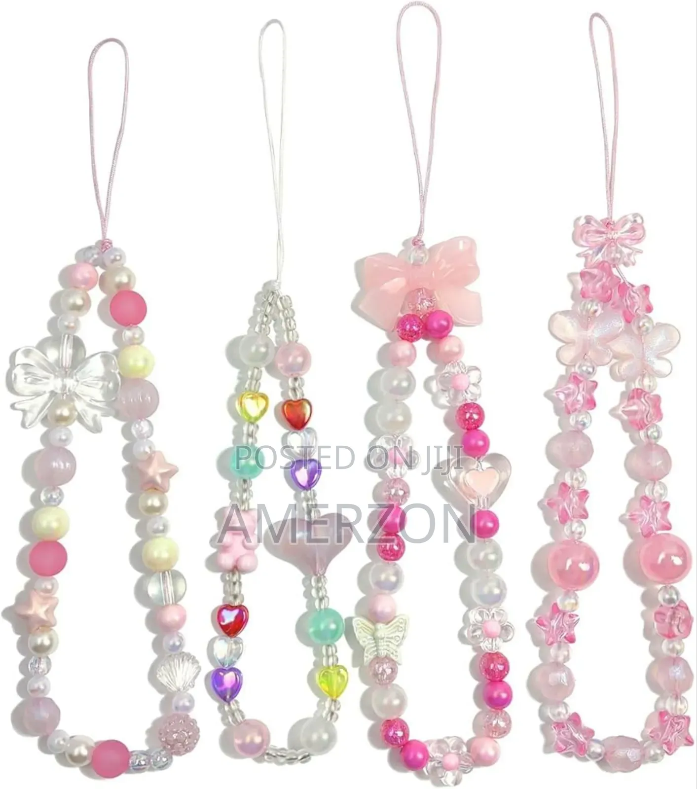 Phone Charms Cute Beaded Phone Lanyard Wrist