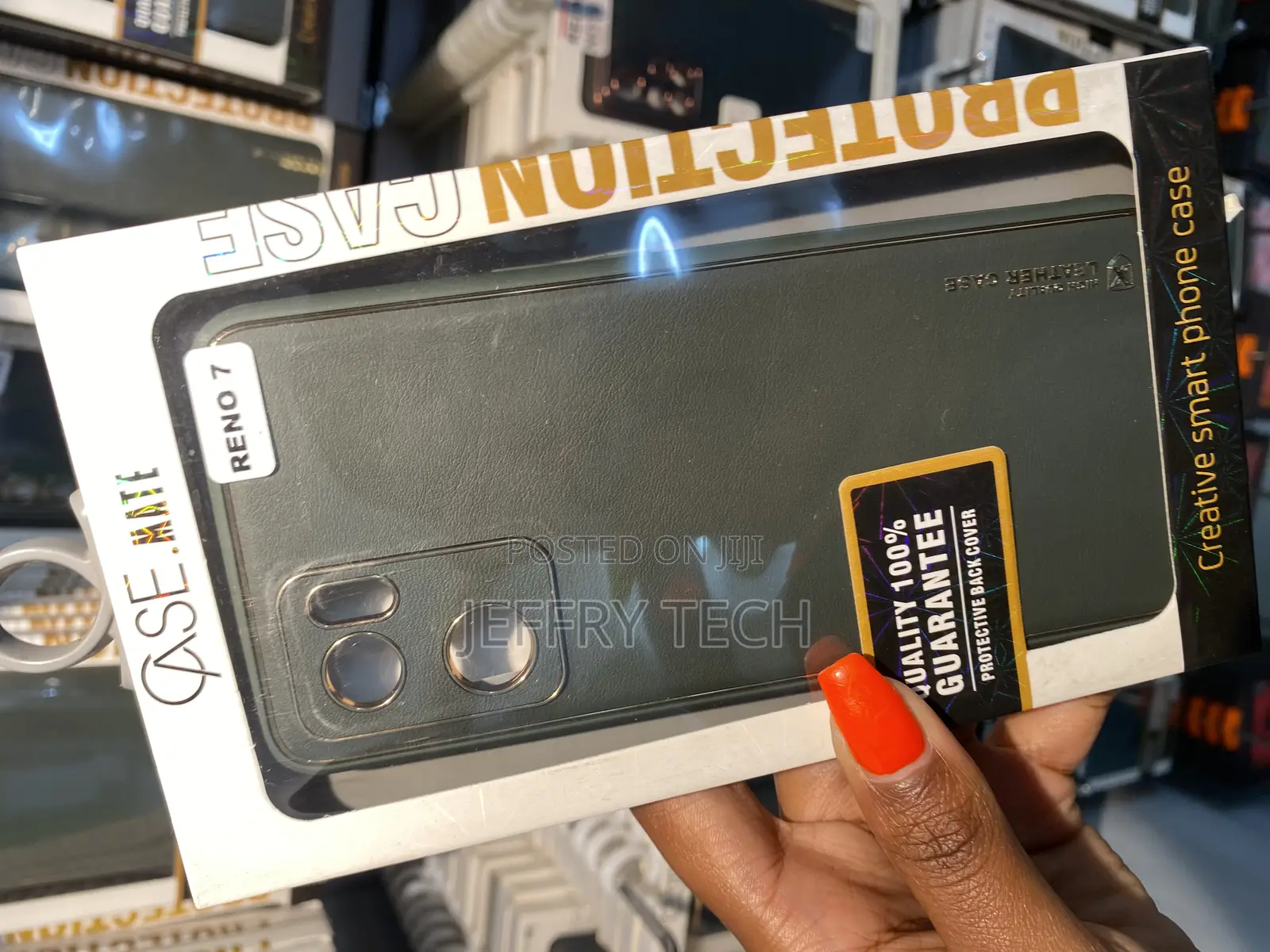 Norvee Gold Electroplated Leather Case for Oppo Reno 7