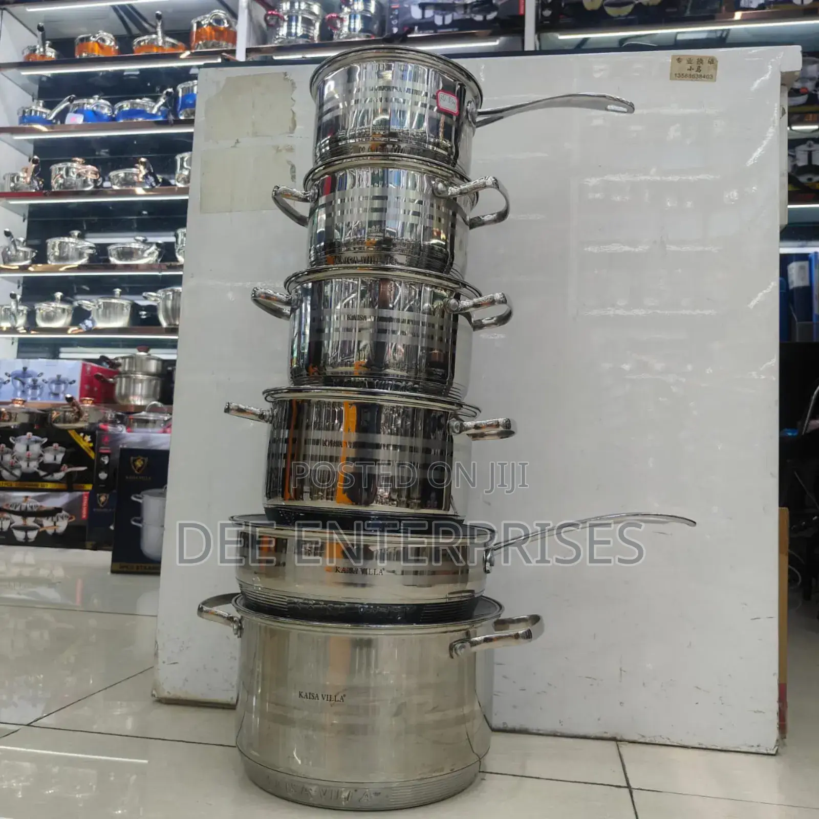 12 PCS Stainless Steel Cooking Pots.