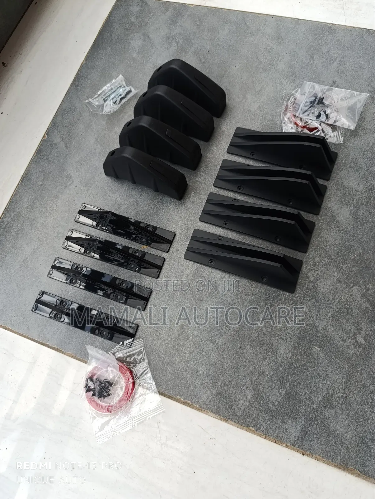 Rear Bumper Fins 4 PCS Set Sleek Universal Car Body Styling