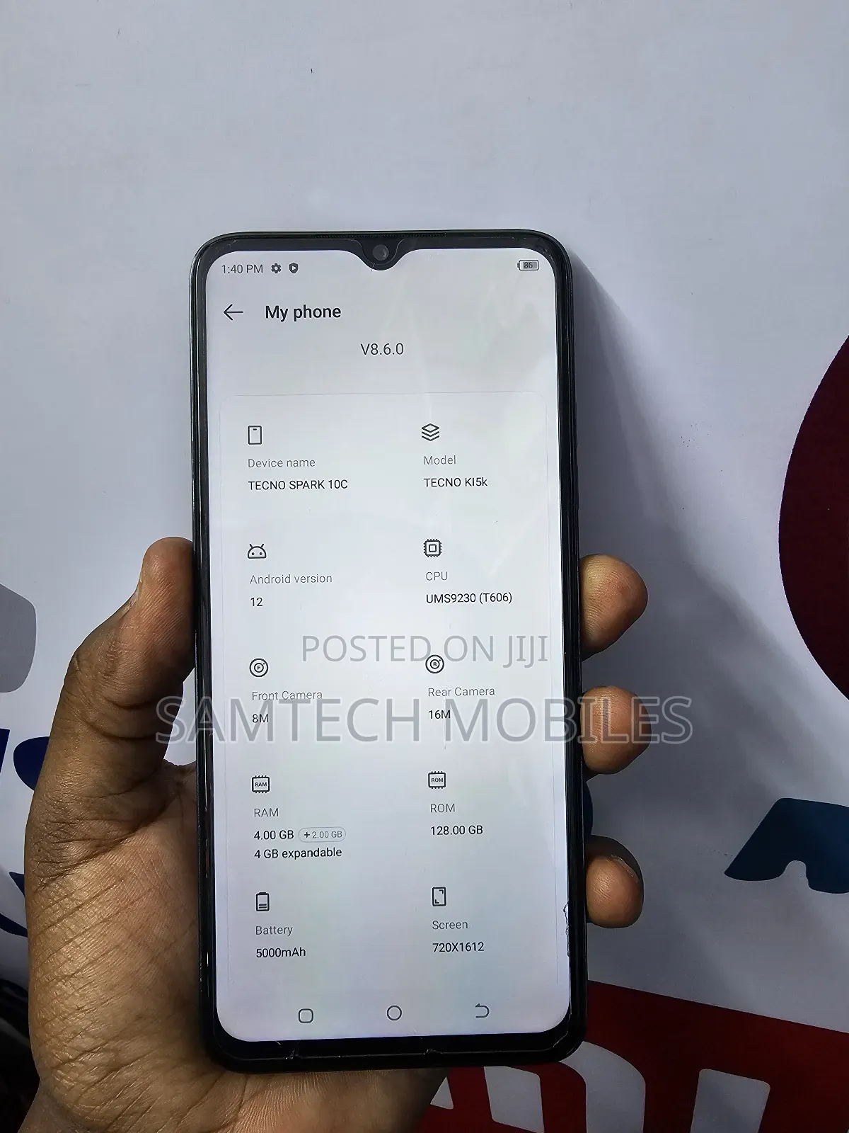 Tecno Spark 10C 128 GB Black