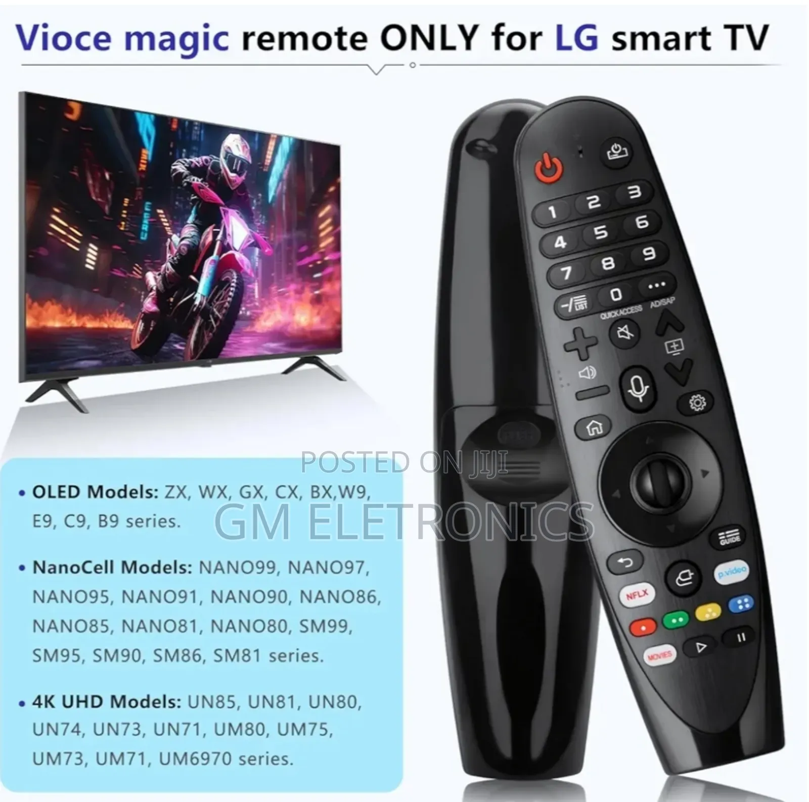 Voice-Magic Lg-Tv Remote for Lg Smart Oled Thinq Webos TVS- Batteries