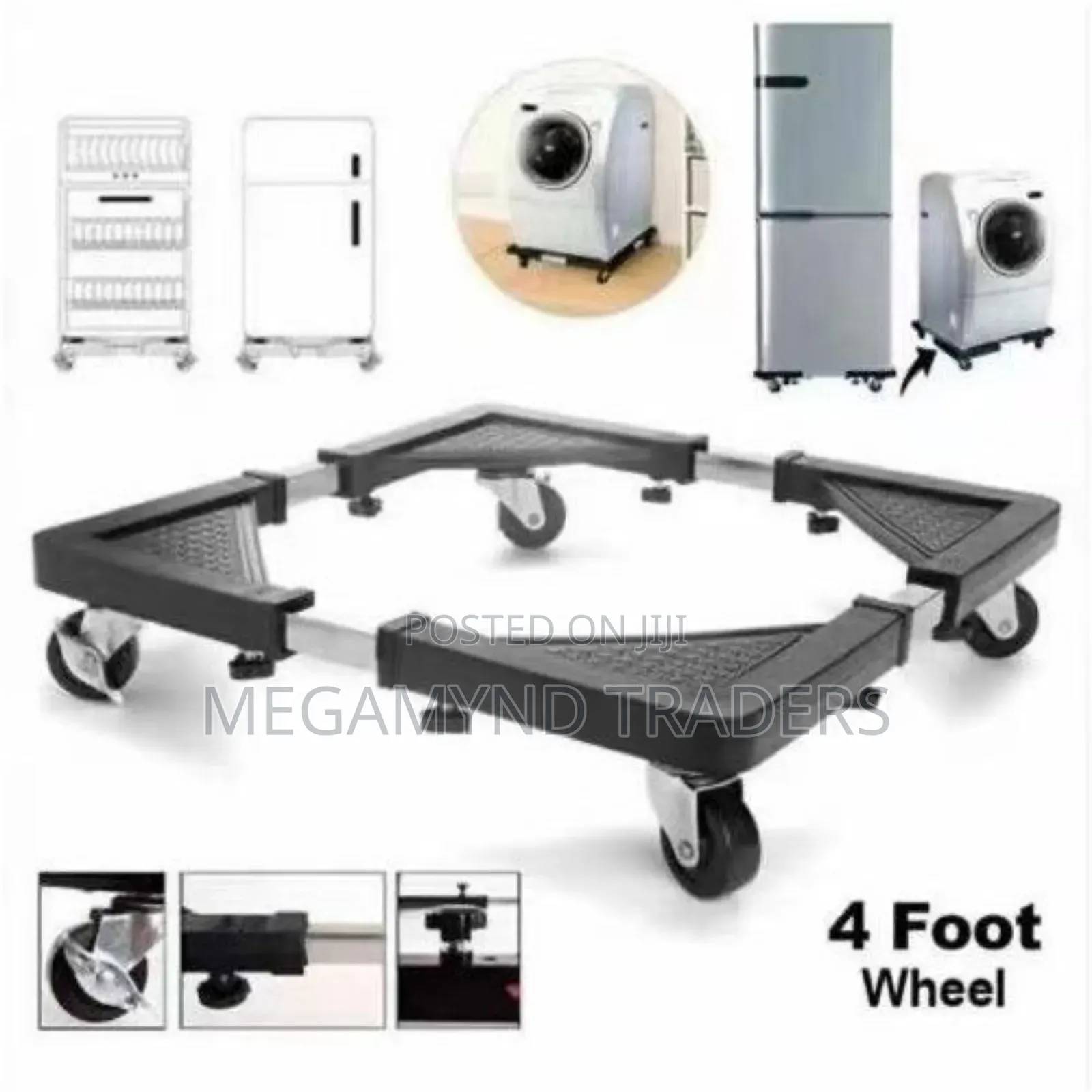 Fridge Stand With Wheels/Washing Machine Stand