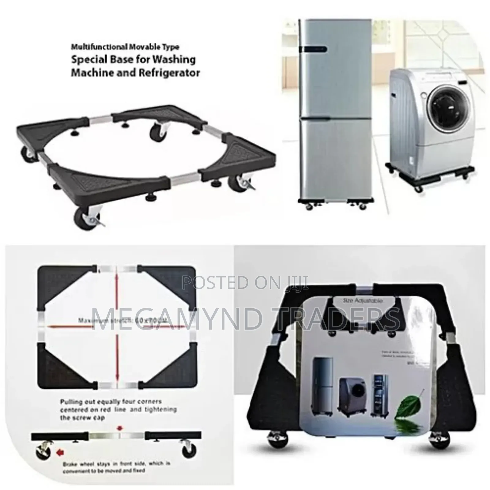 Fridge Stand With Wheels/Washing Machine Stand