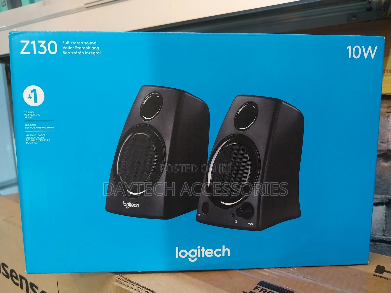 Logitech Z130 Pc Speakers, Full Stereo Sound, Strong Bass 3.5mm Audio.