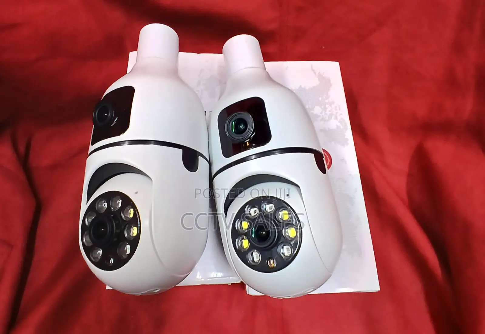 Night Vision Dual Lens Bulb Camera With Audio