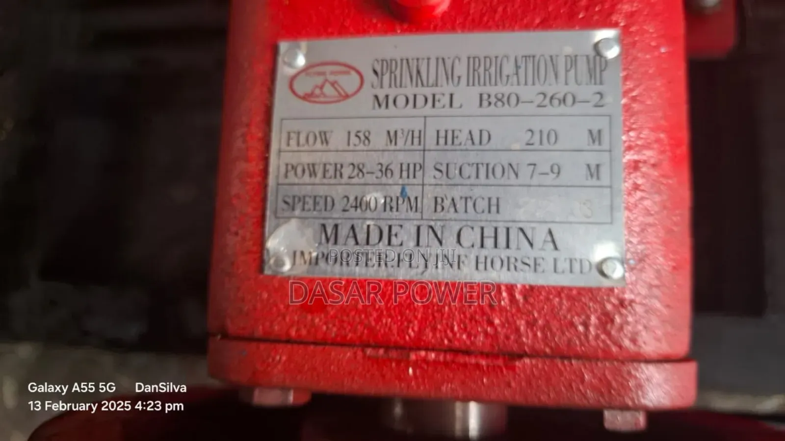 30hp Diesel Water Pump 210m