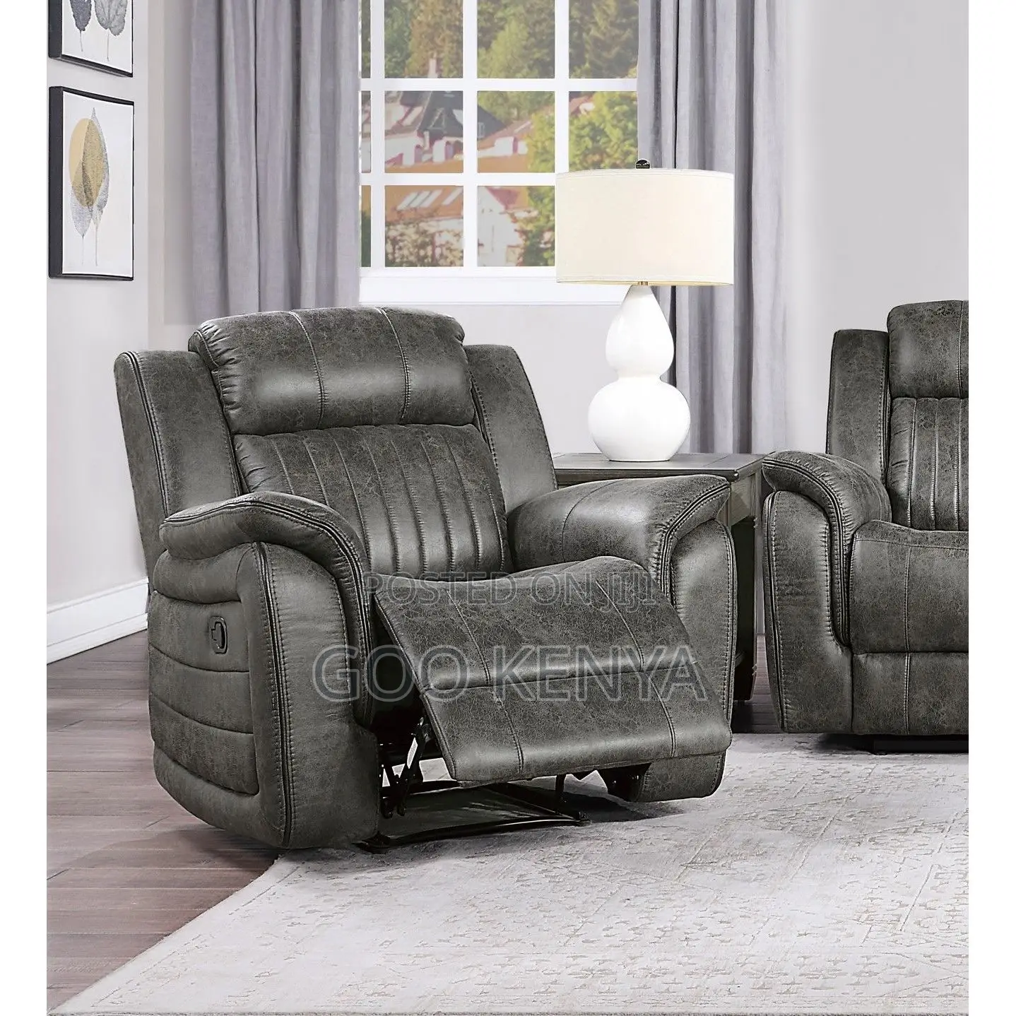 Home Chair; Pu Velvet Functional Single Recliner Sofa