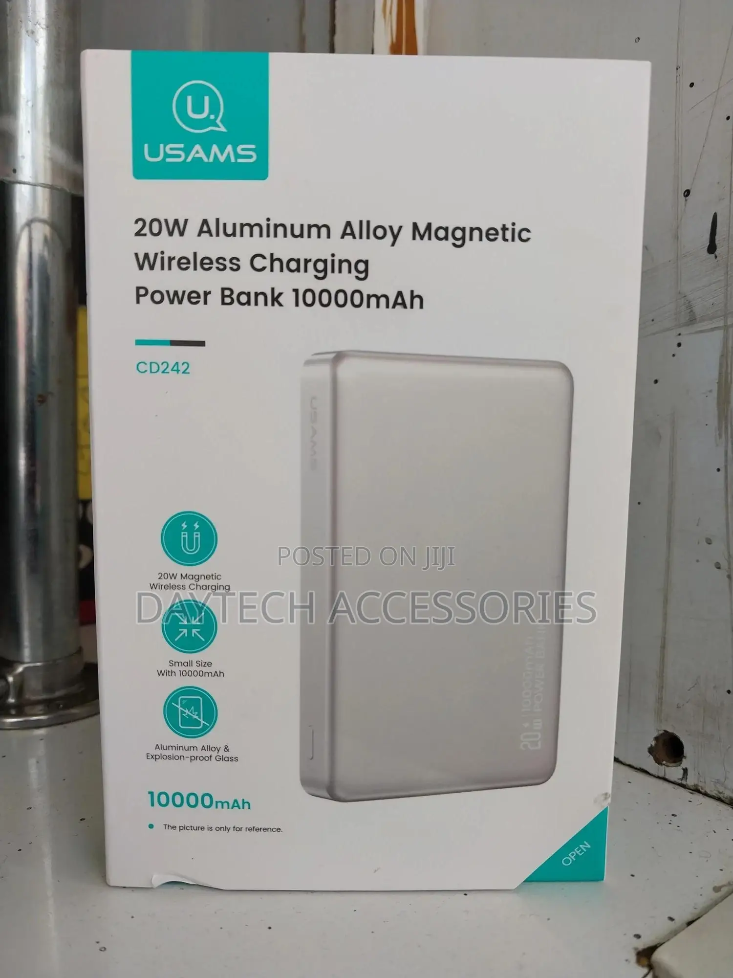 Usams 20w Aluminum Magnetic Wireless Charging Power Bank With 10000mah