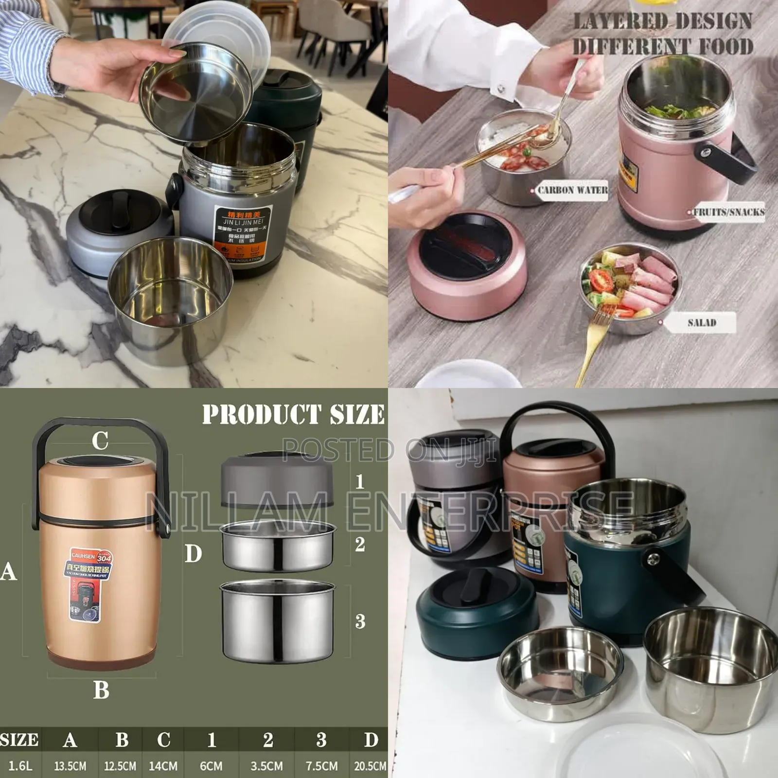 304 Stainless Steel Vacuum Thermal Lunch Box