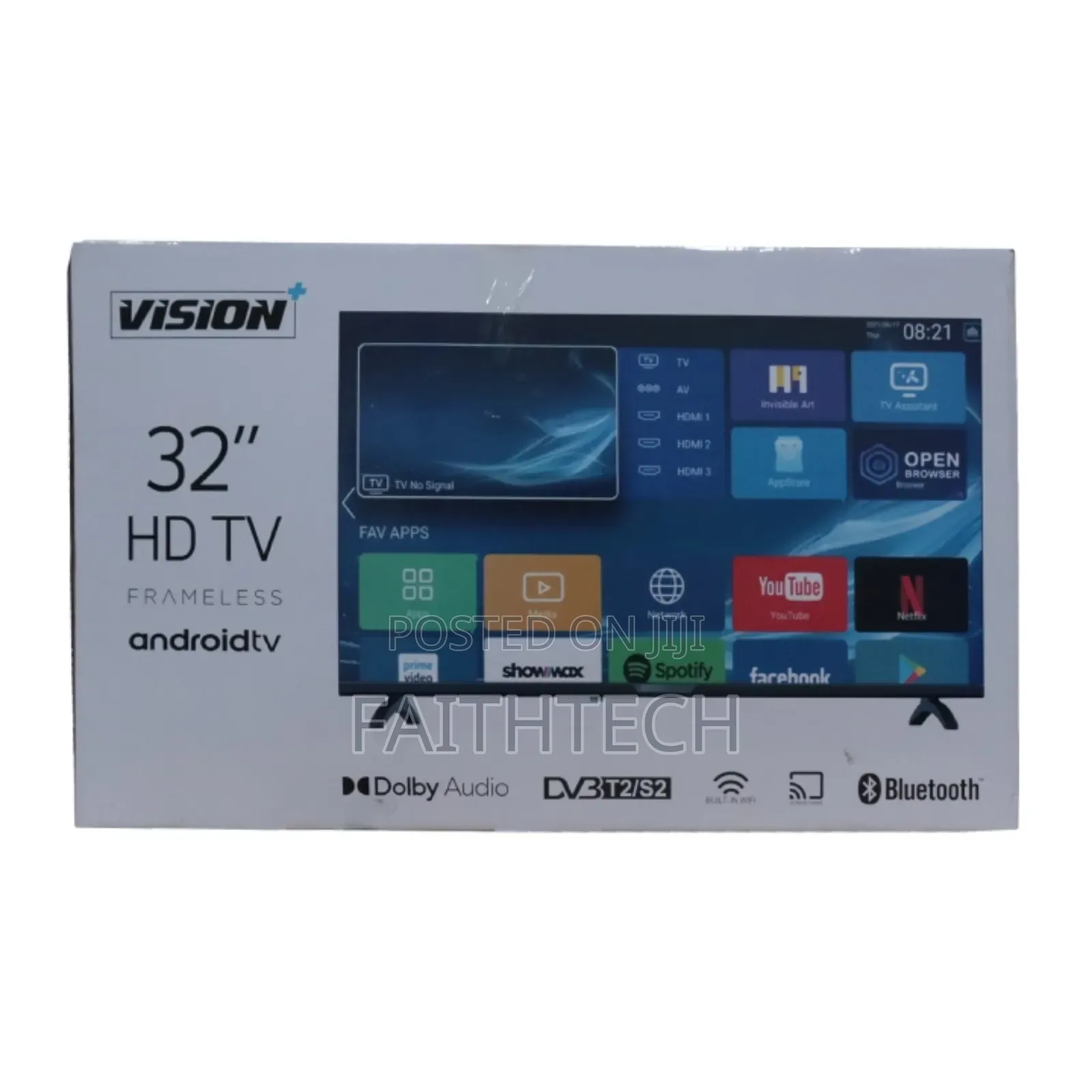 Vision Plus 32inches Smart Tv Frameless