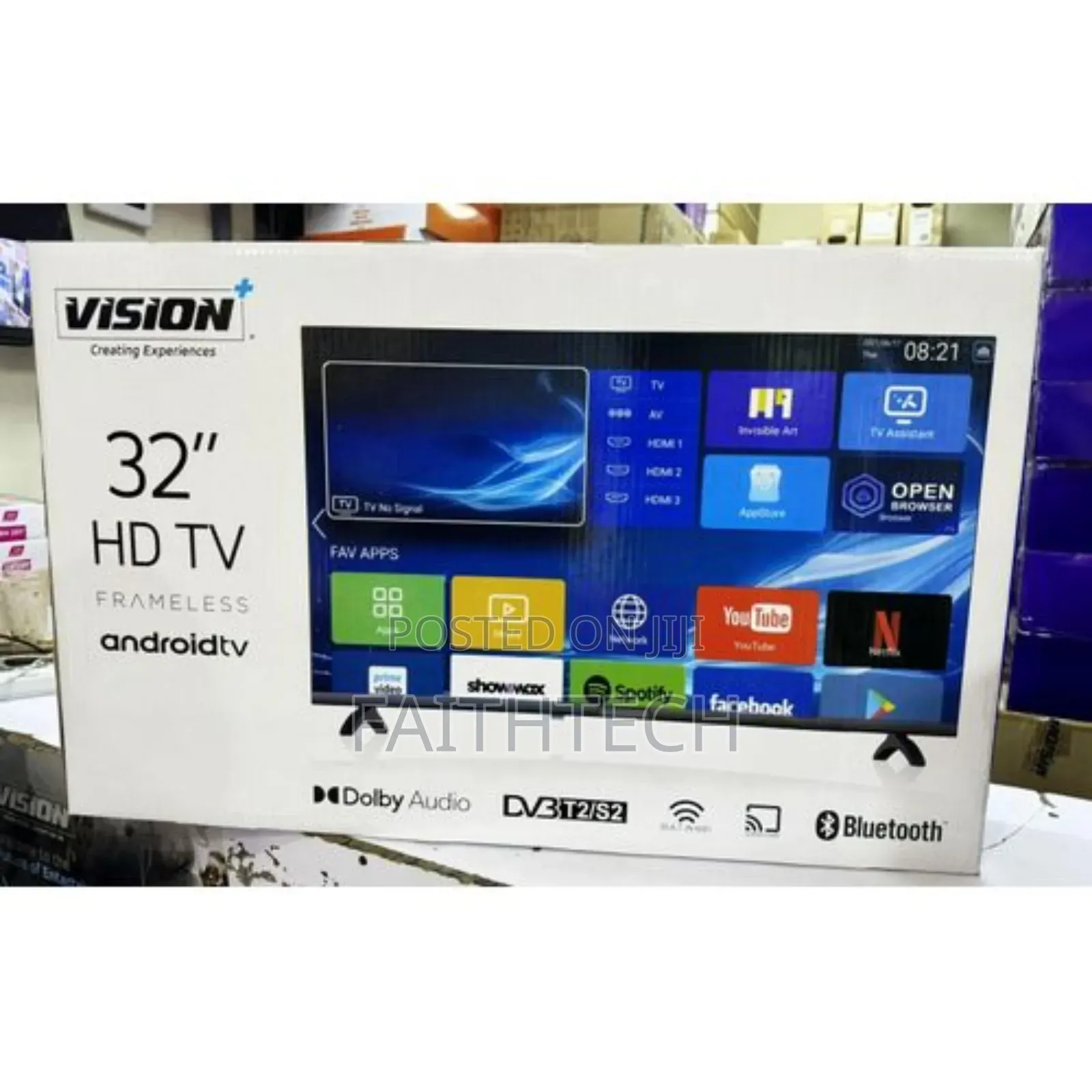 Vision Plus 32inches Smart Tv Frameless
