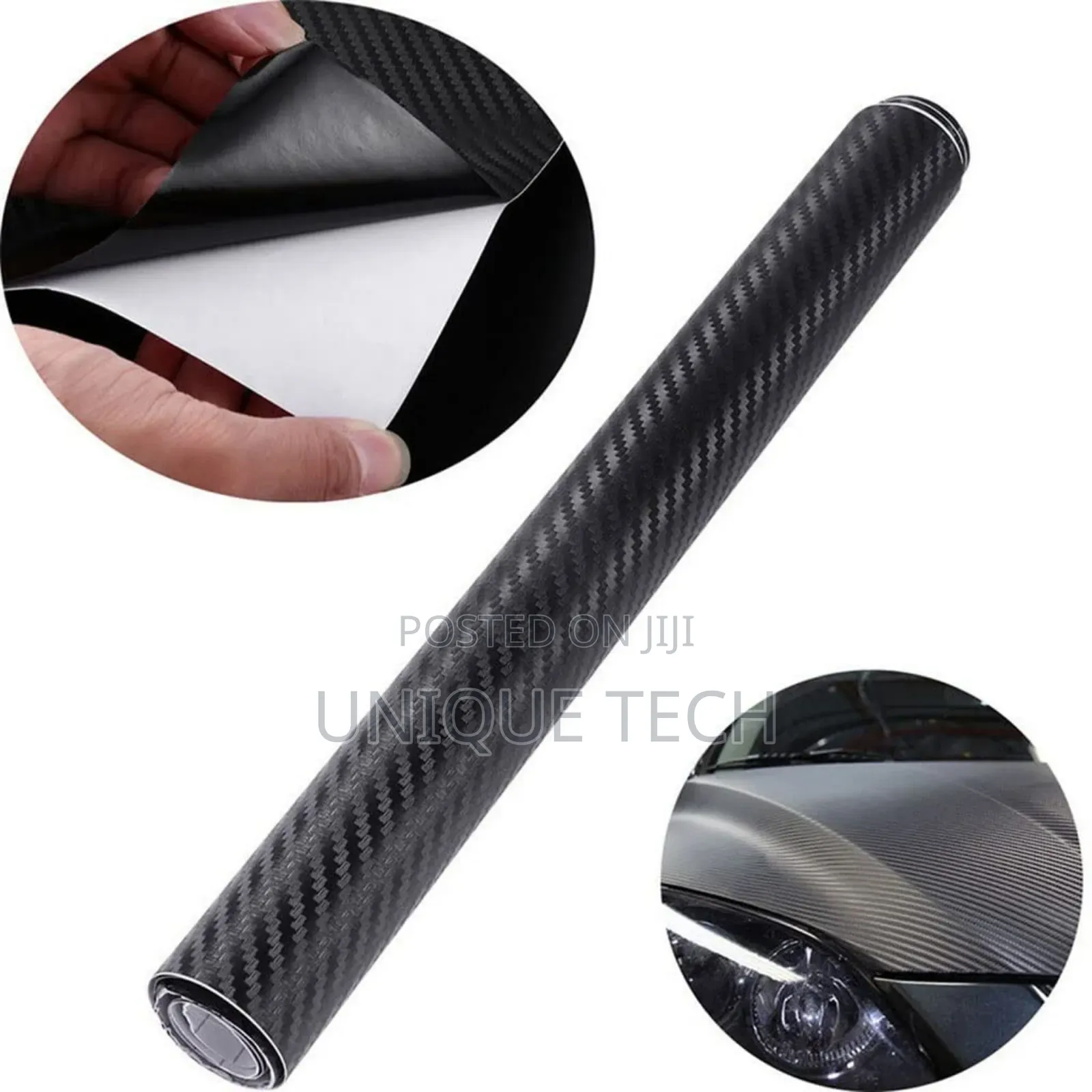Car 3d Carbon Fiber Vinyl Wrap 1m×1.5m Film Sticker Sheet