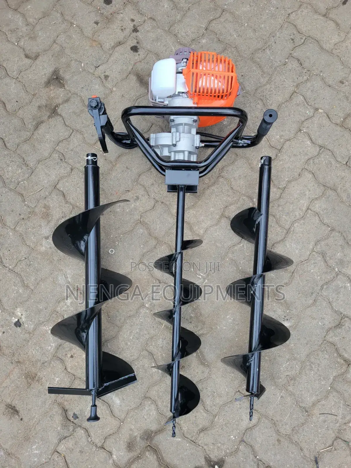 Petrol Earth Auger, Windsor / With Three Blades