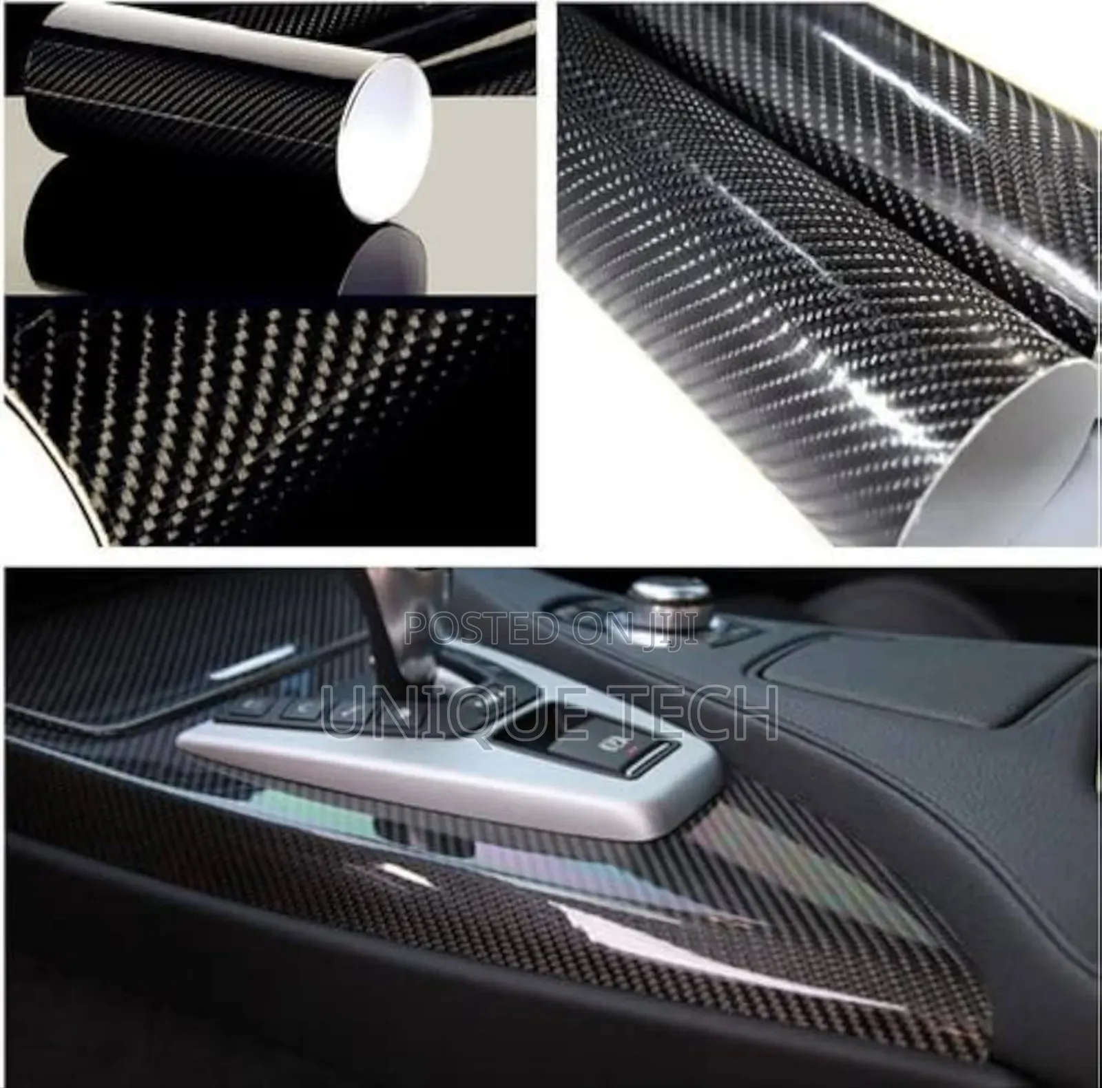 Carbon Fiber Vinyl Wrap Sticker 3d Design 1m×1.5m for Cars
