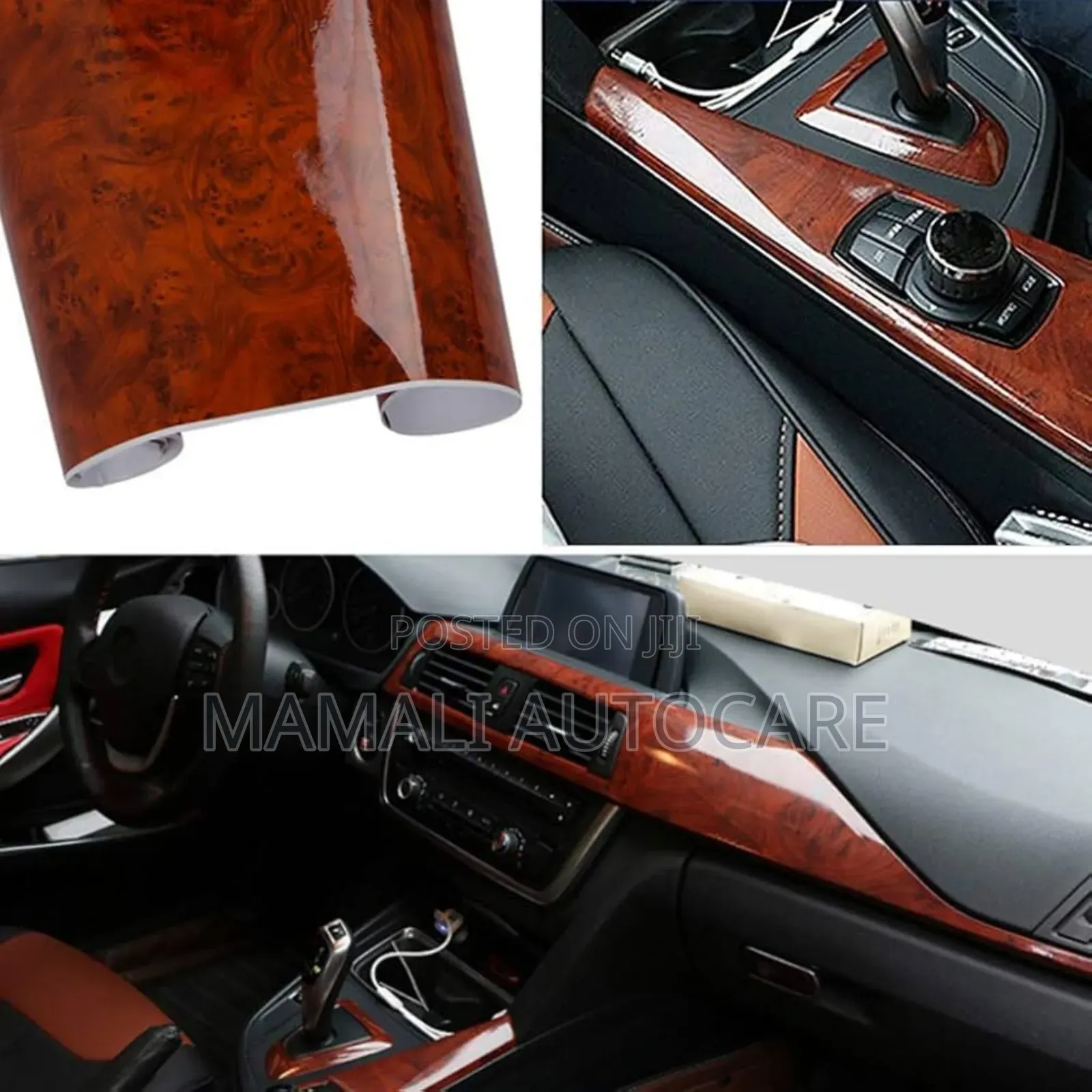 Premium Wooden Design Vinyl Wrap 1m×1.5m Car Sticker