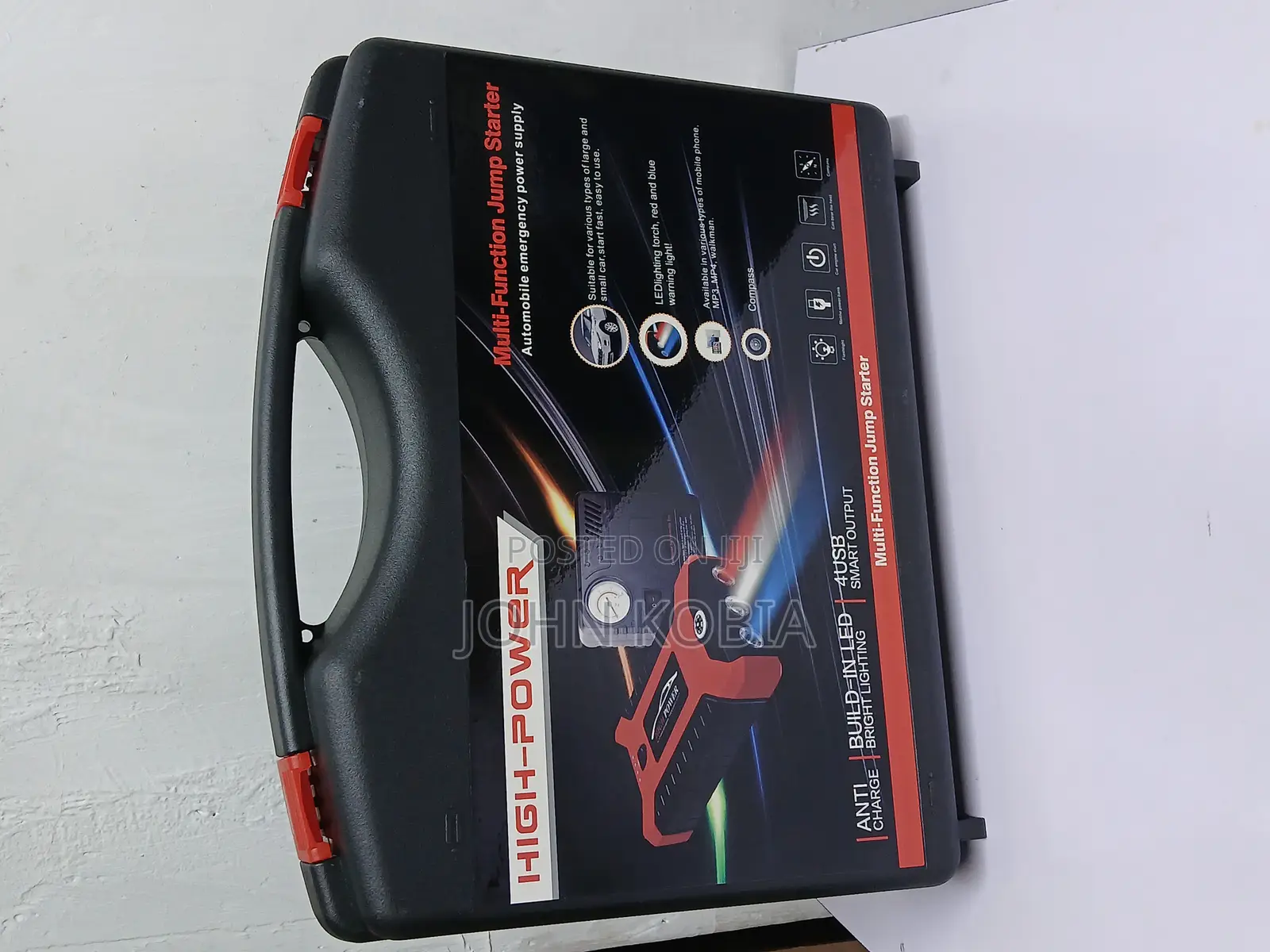 Portable Auto Jump Starter With Power Bank and Air Compressor