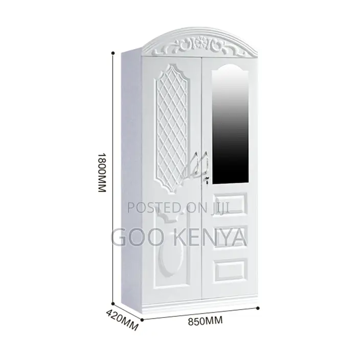 Home Wardrobe; Double Door MDF Clothing Cabinet