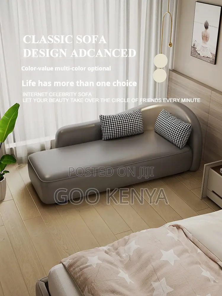 Home Sofa; Luxury Teddy Velvet Convertible Single Sofa Collection