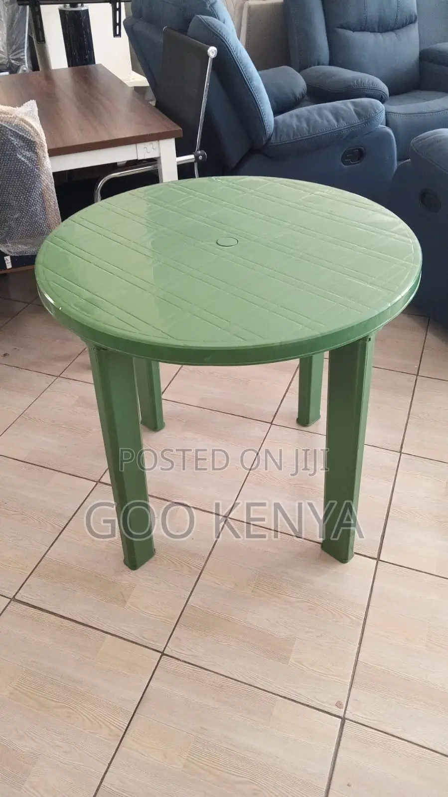 Table; Weather-Resistant Plastic Table for Garden Patio