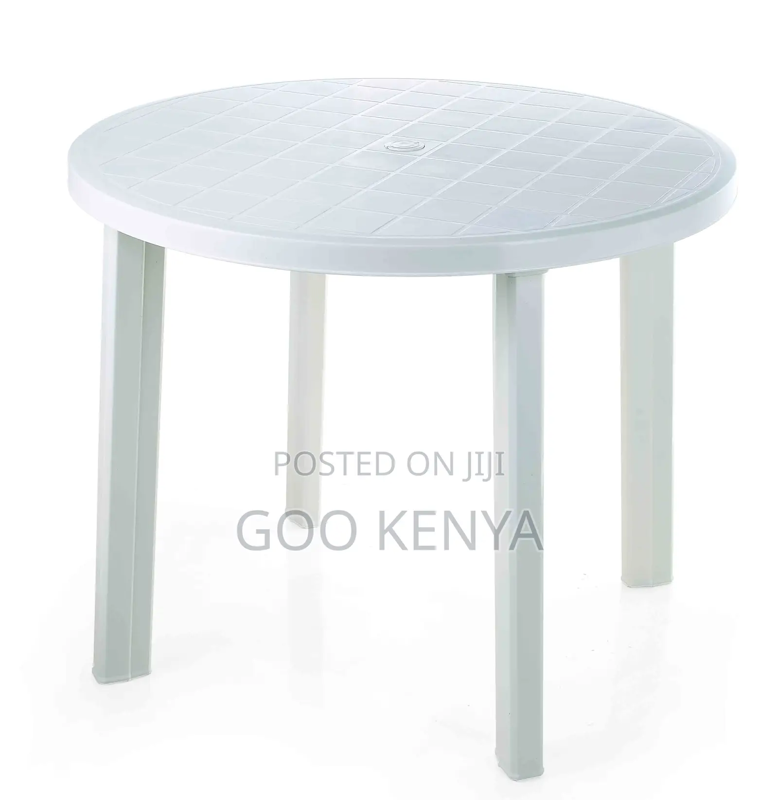 Table; Weather-Resistant Plastic Table for Garden Patio
