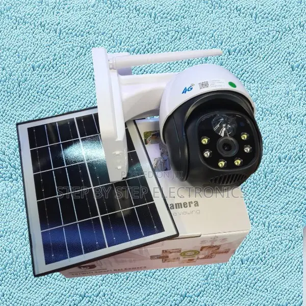 4g Simcard Outdoor Security Human Detection PTZ Rotating Solar Camera