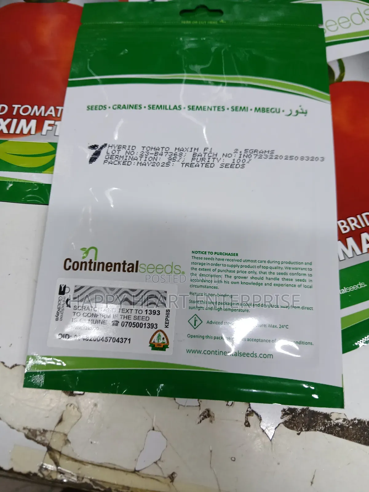 Tomato Hybrid Maxim F1 2.5g