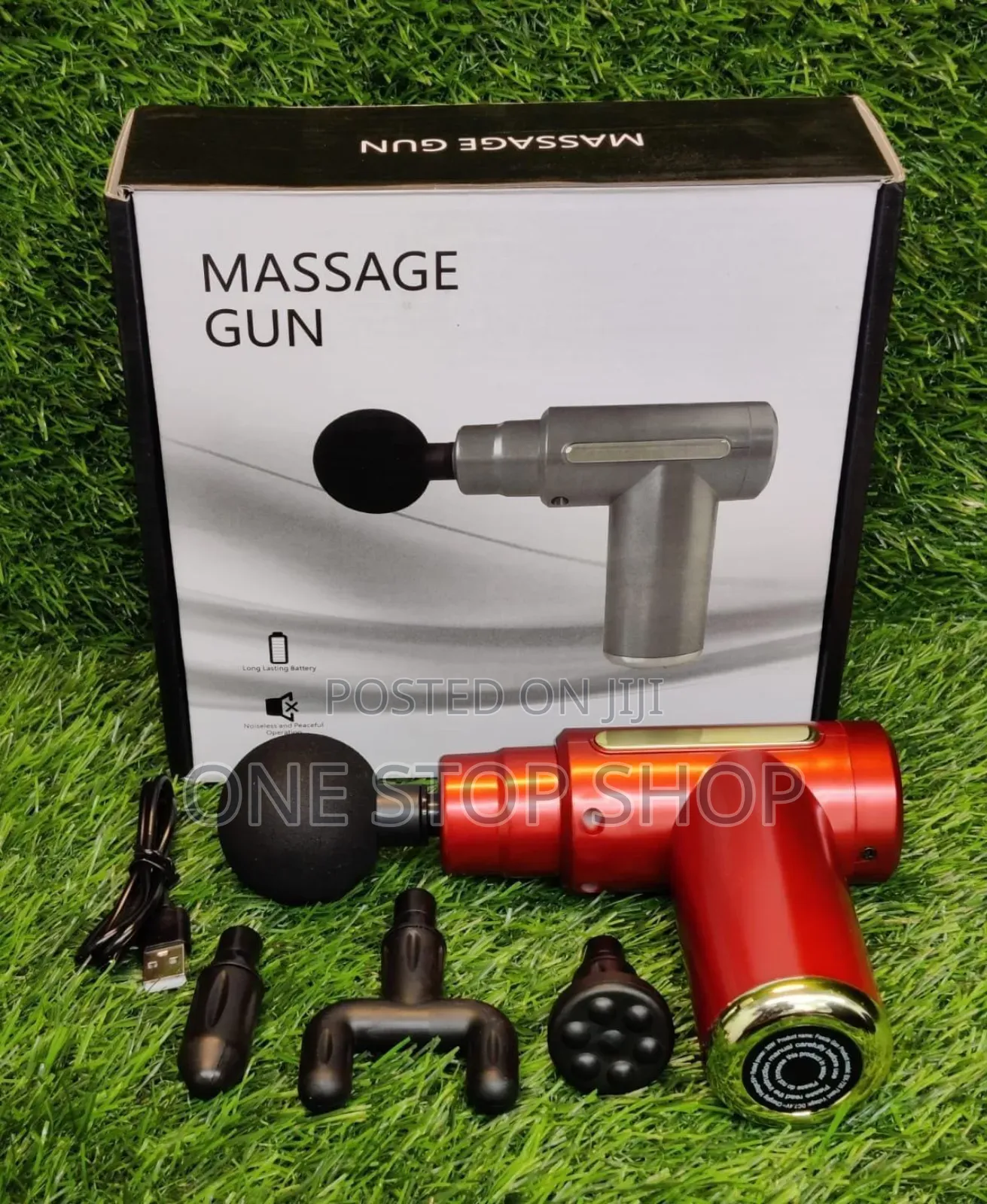 Maroon Portable Fascial Gun Massage