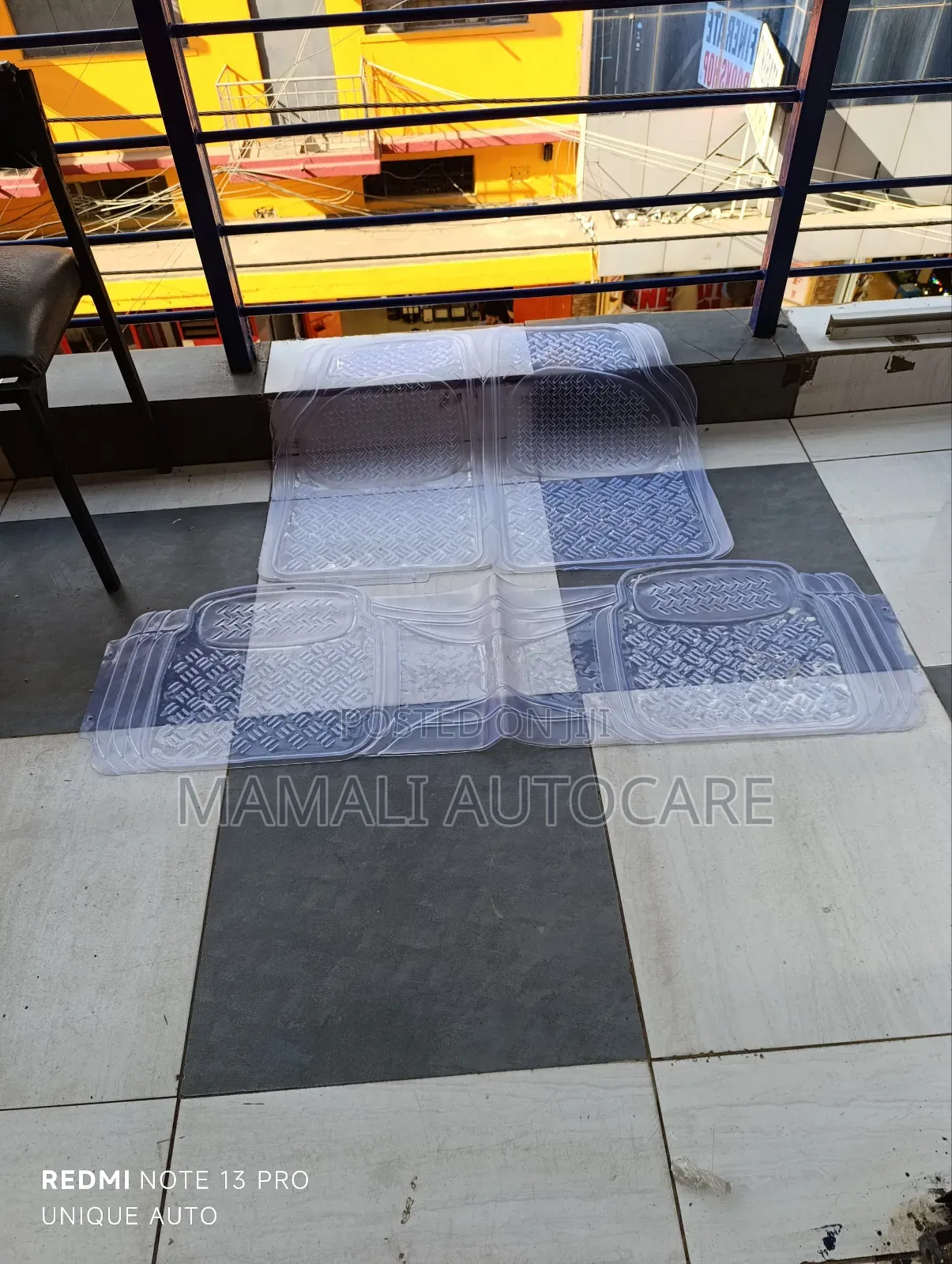 Universal Conjoined Clear Floor Mat Set 3 PCS Durable Design