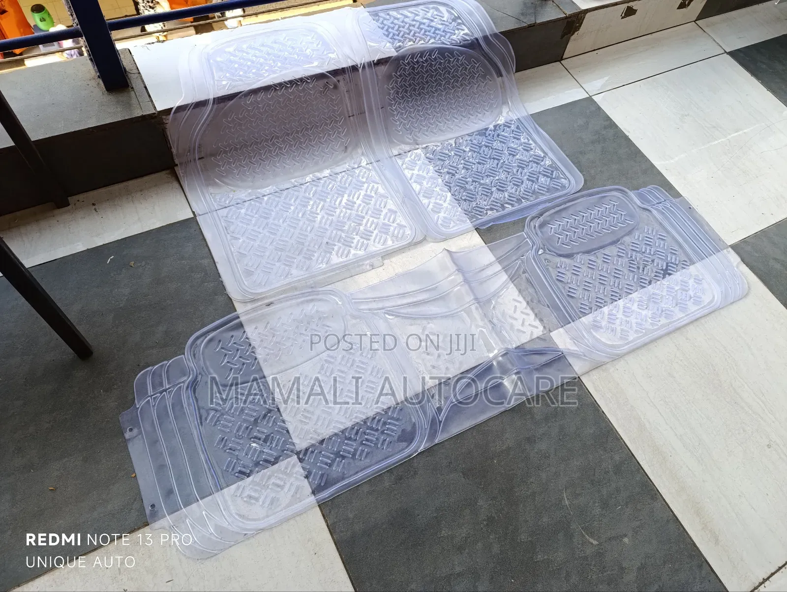 Heavy Duty Conjoined Clear Car Mats 3 PCS Universal Set