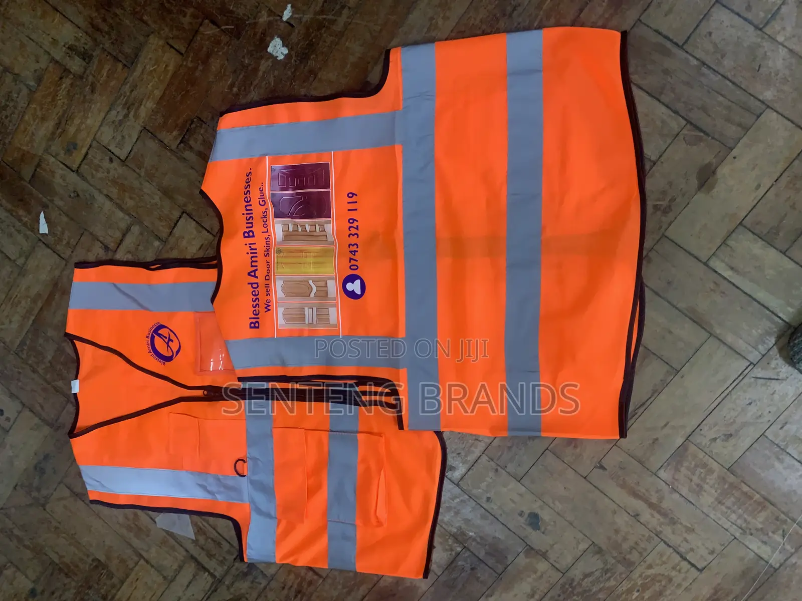 Reflector Vest With Zip And Pocketd