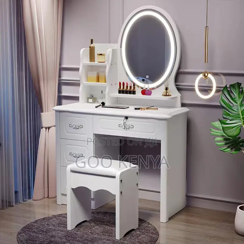 Dresser; Minimalist Wooden Dresser With Mirror