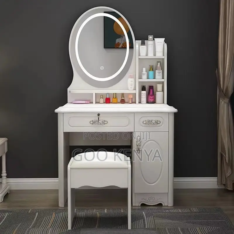 Dresser; Minimalist Wooden Dresser With Mirror