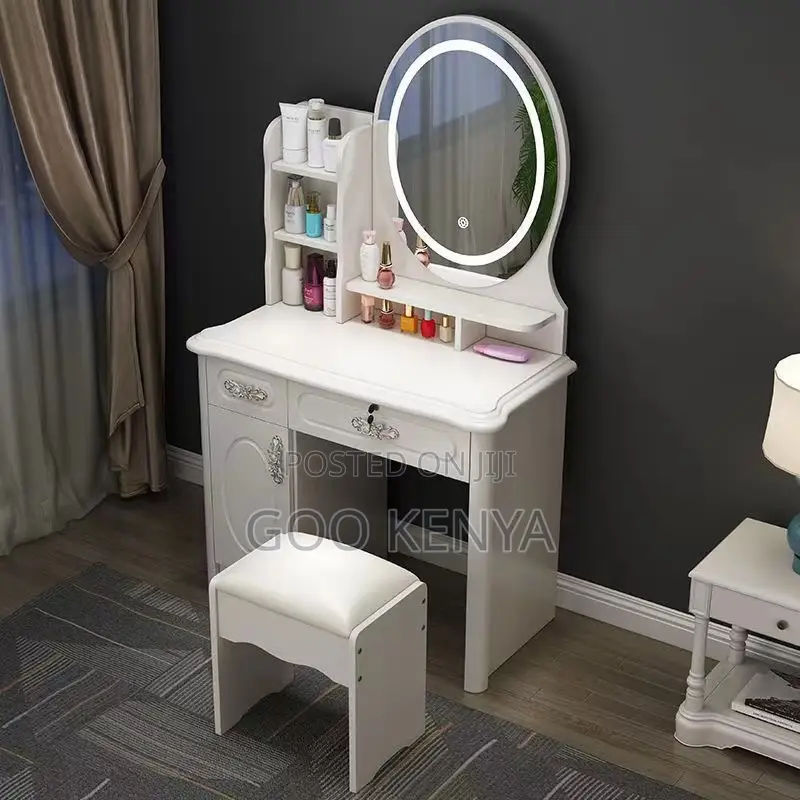 Dresser; Minimalist Wooden Dresser With Mirror