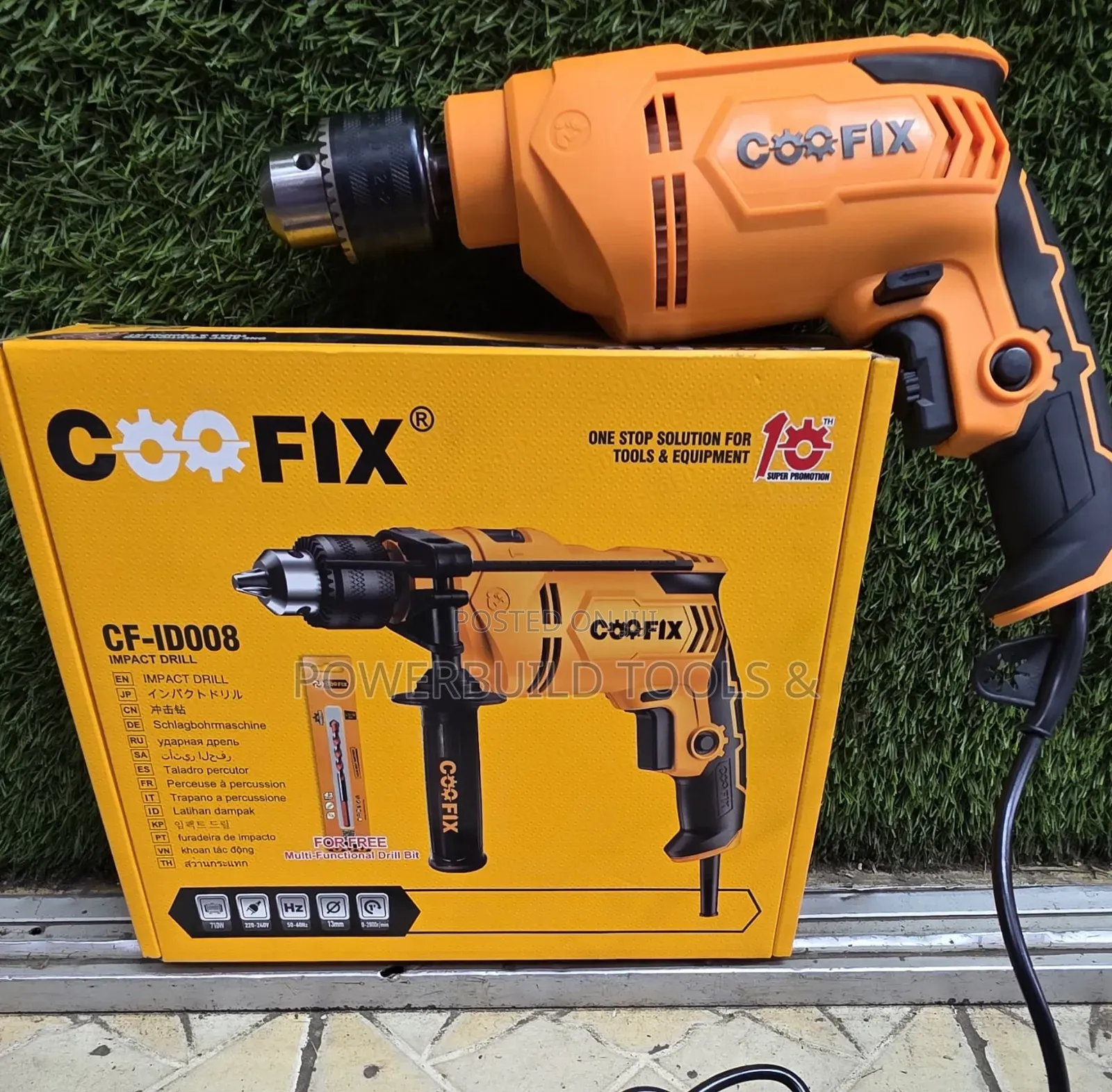 Coofix Corded Electric Impact Drill 710w With Free Bit