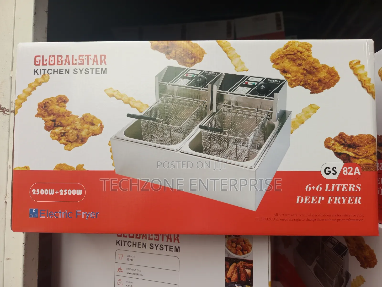 Globalstar Gs82a 12 Litres Electric Double Deep Fryer