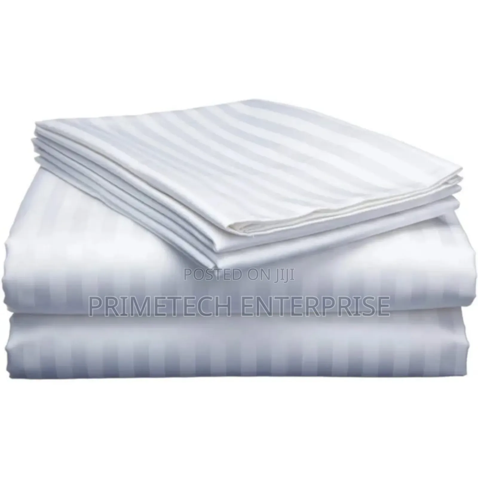White Cotton 6pcs Bedsheet Set(2+4)