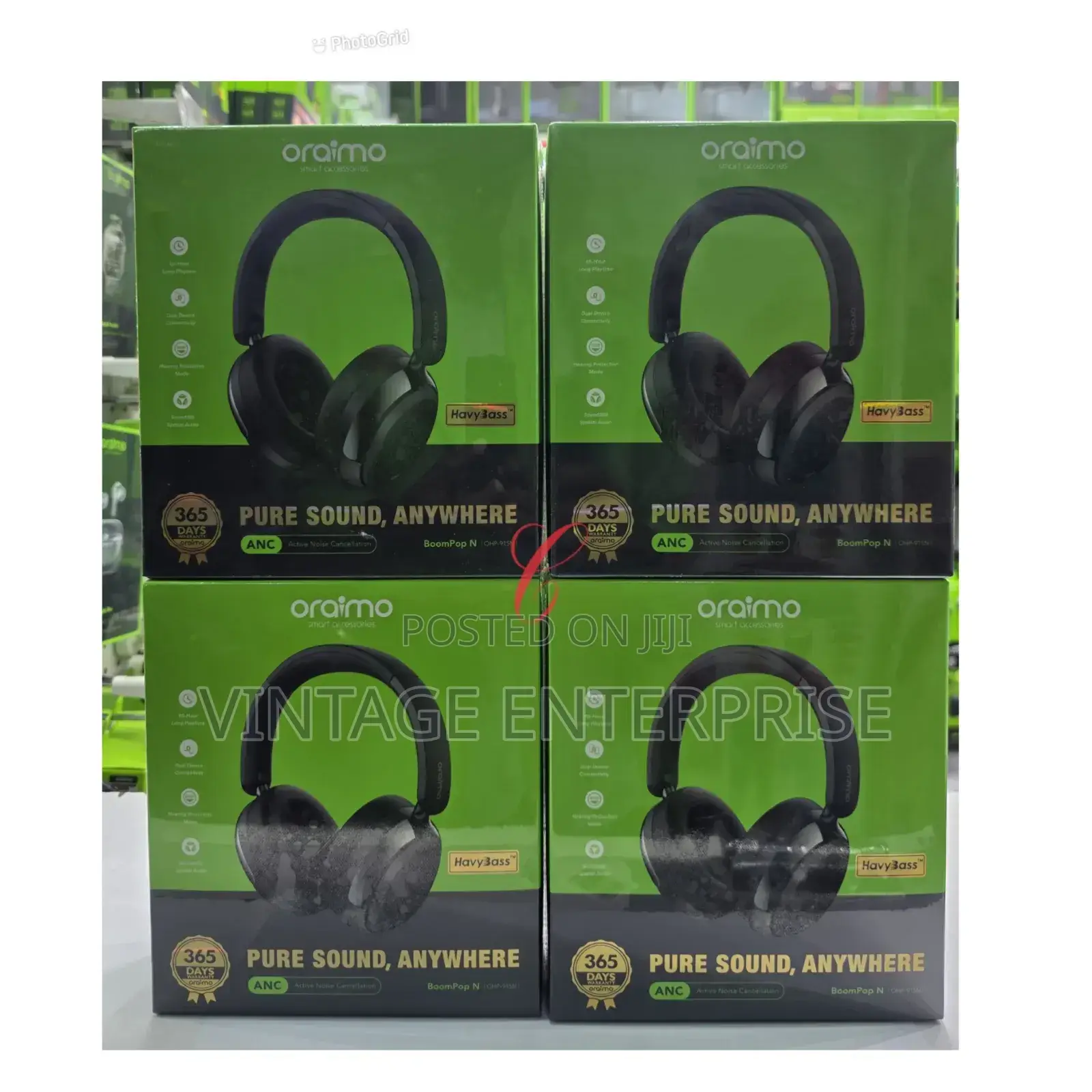 Oraimo Boompop N Ohp-915n *65hrs Playtime Active Noise Cancellation*