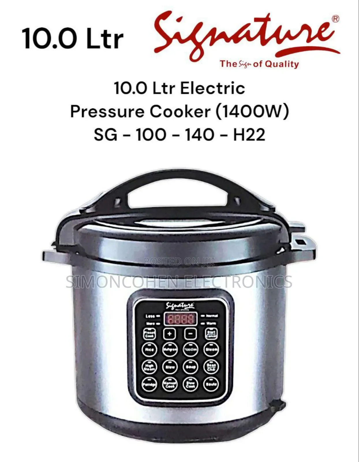 10l Signature Electric Pressure