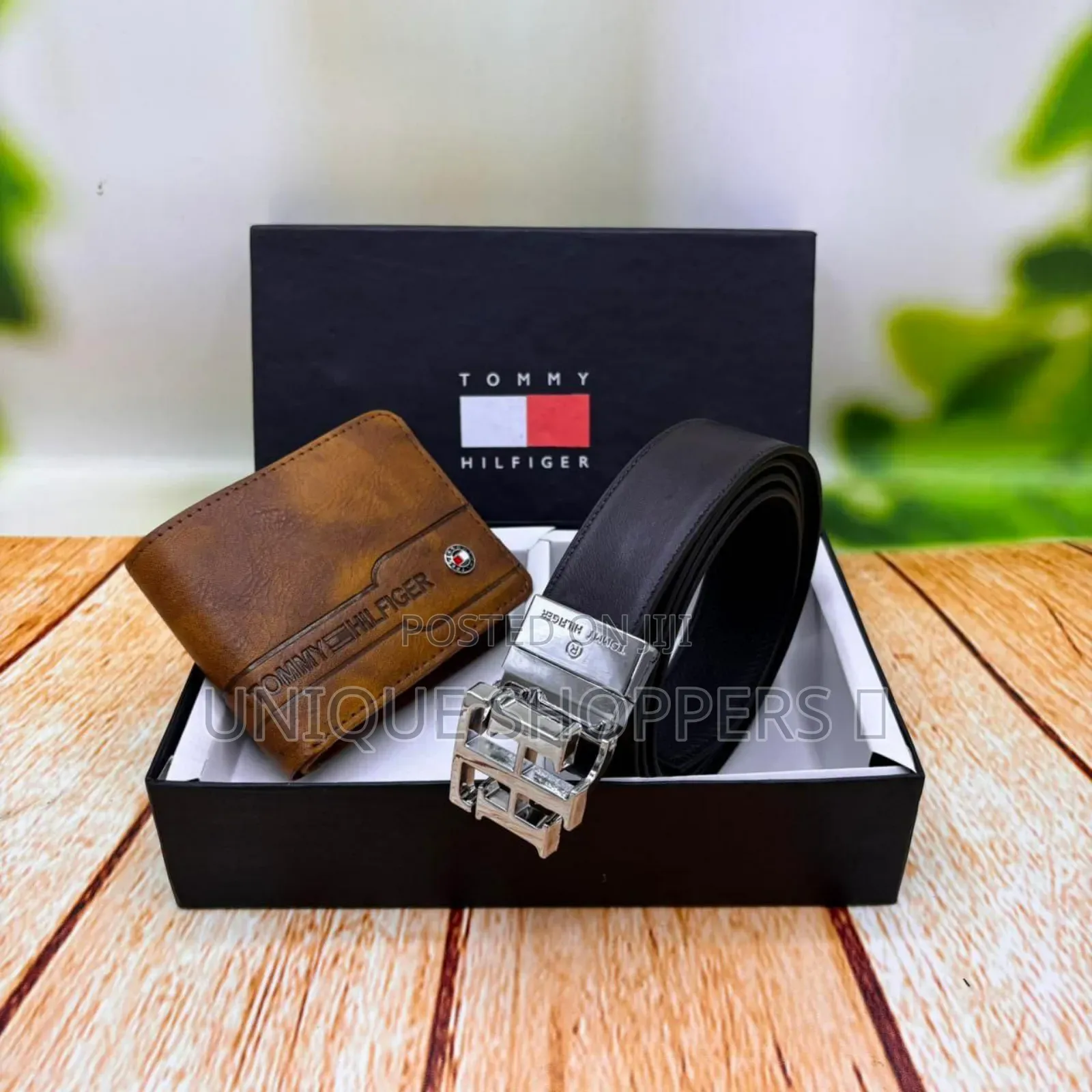 Mixed Brands Belt Wallet Set
