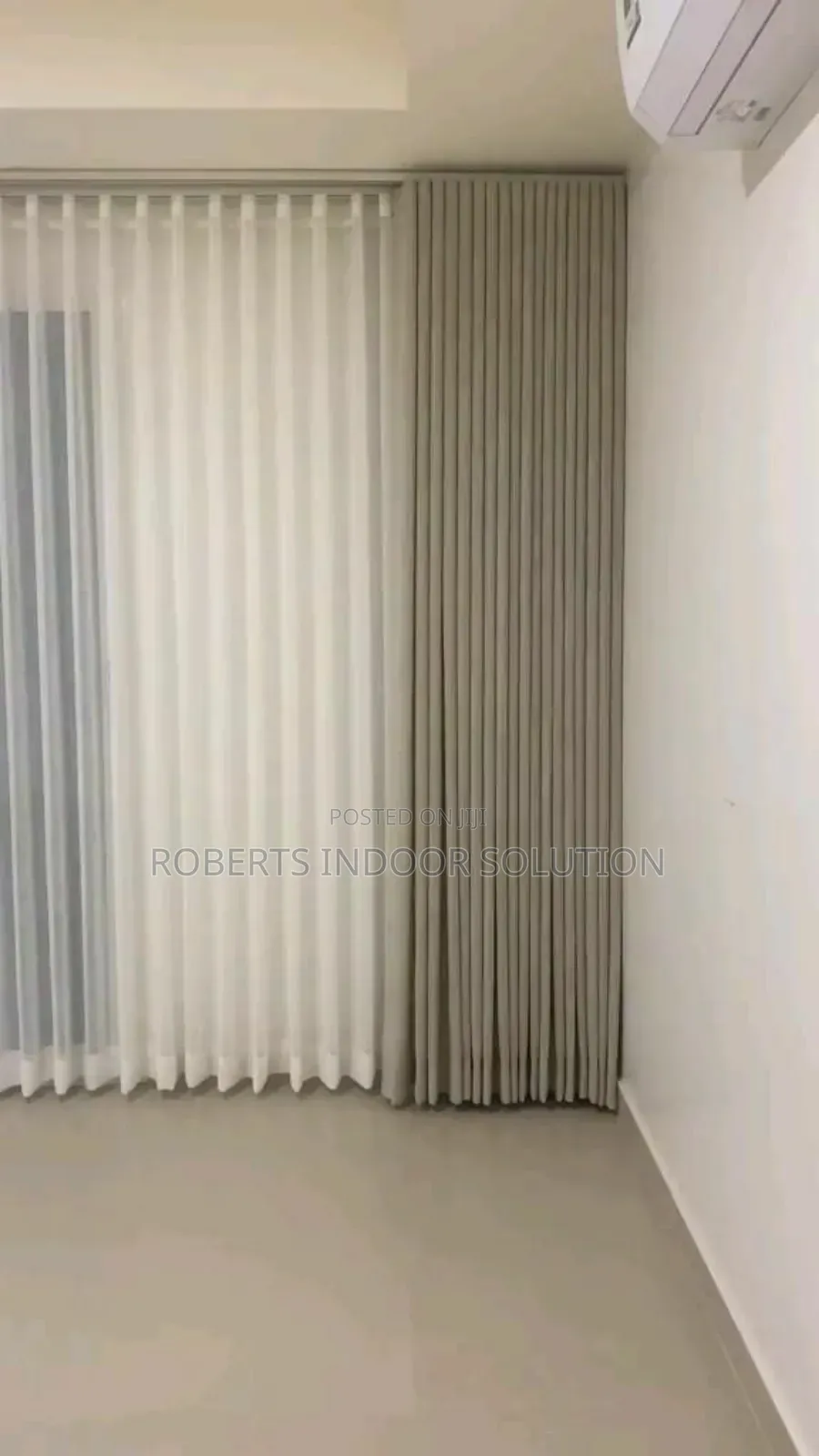 Beige Blackout Curtains Provide an Immersive Cinematic Experience