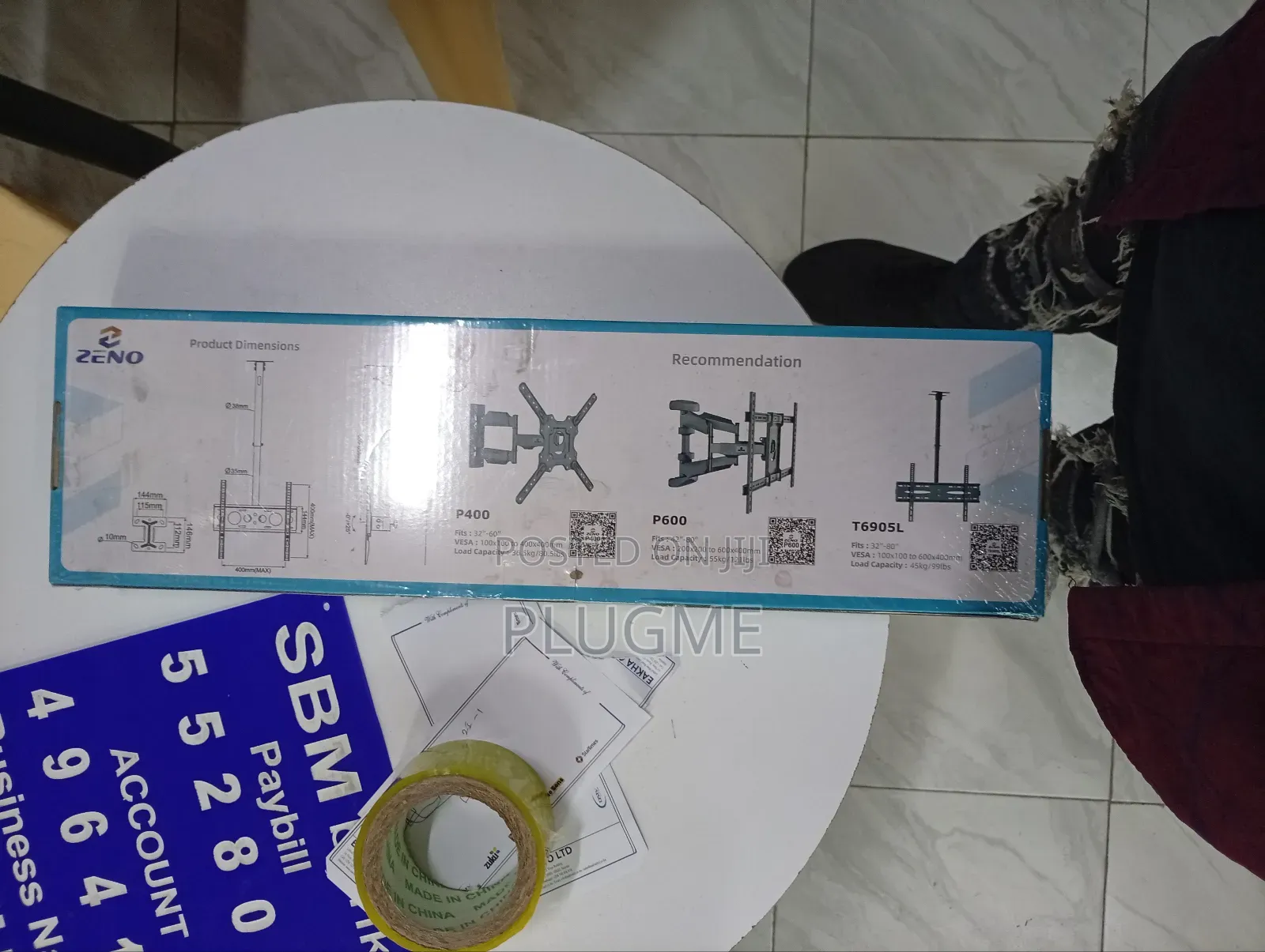 Zeno T6905m Flat Panel Ceiling Mount Bracket for Led, Smart TVS