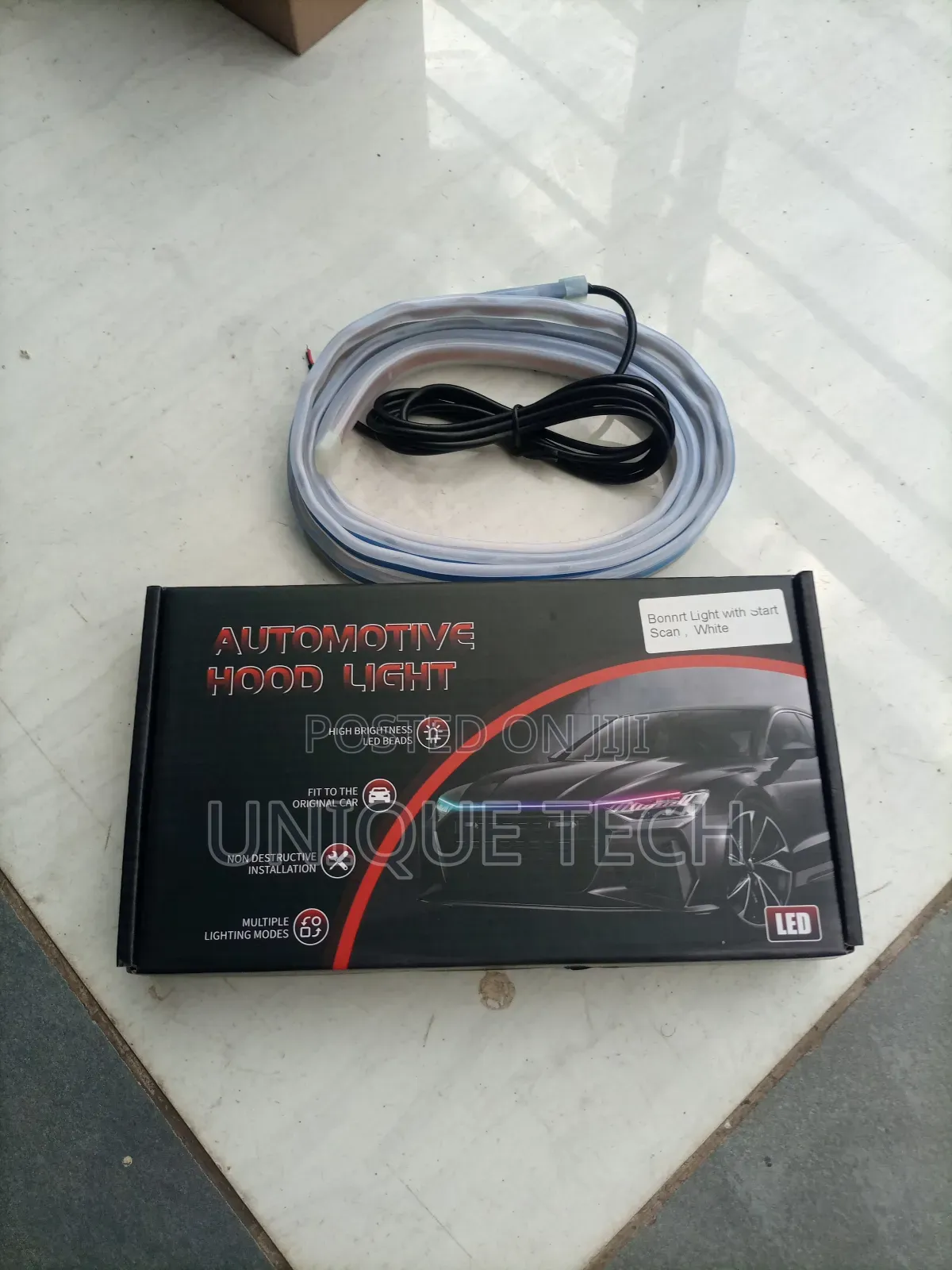 1.8m White Bonnet Light With Start Scan Flow Led Strip