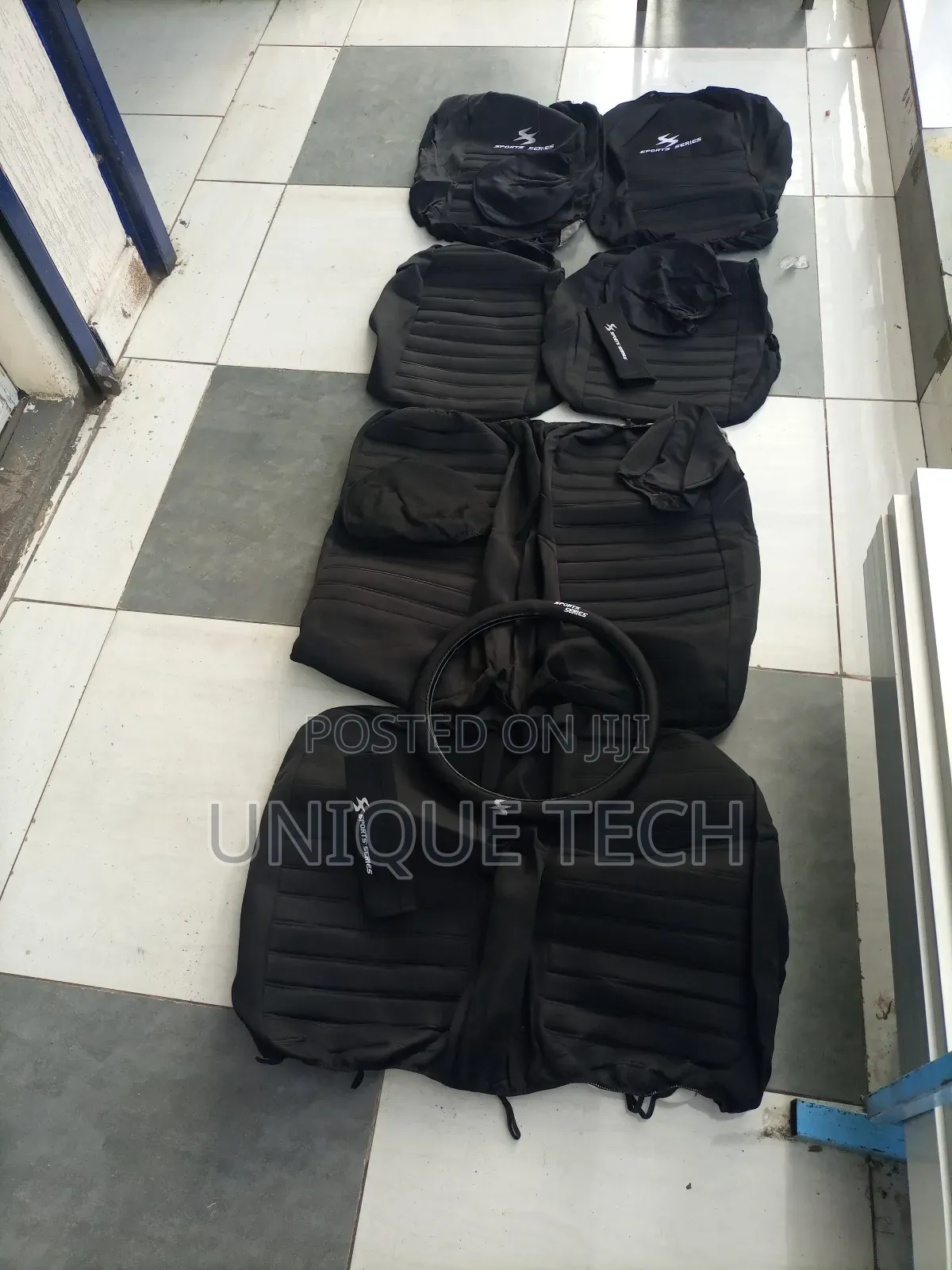 5 Seater Sport Series Fabric Seat Covers (Polyester and Cotton)