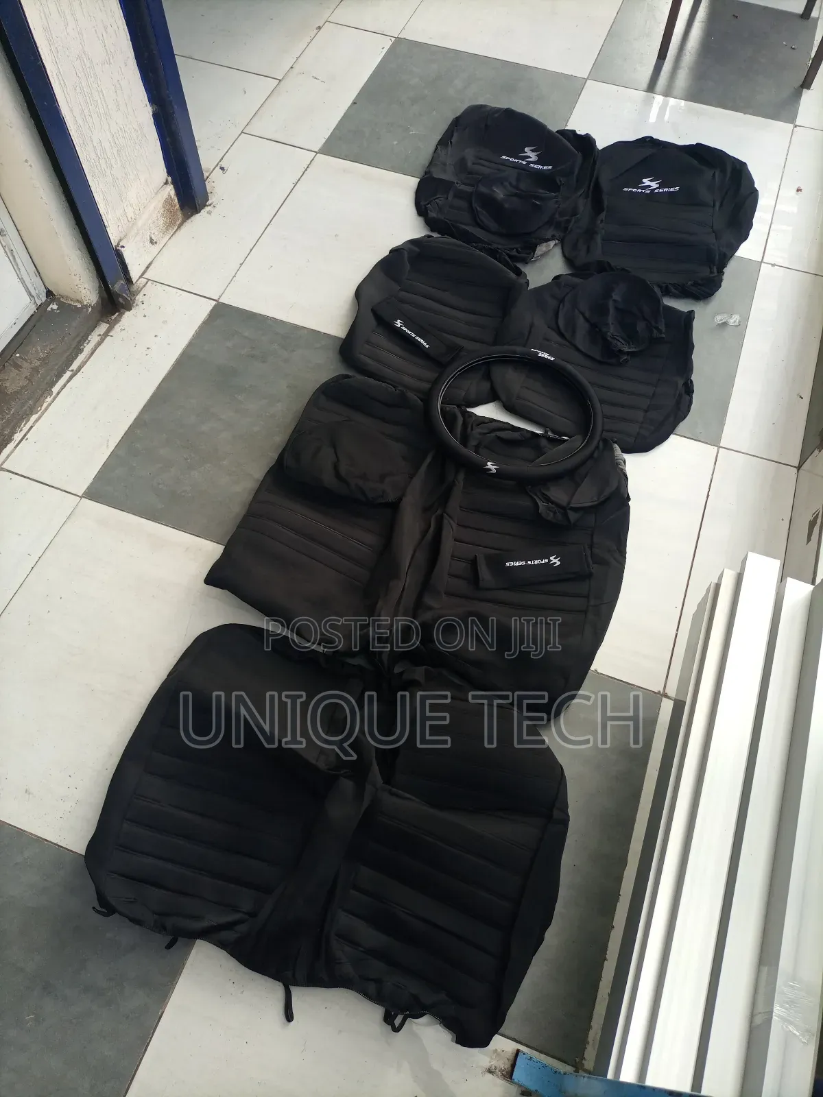 Universal Sport Series Fabric Seat Covers 5 Seater (Polyester Cotton)