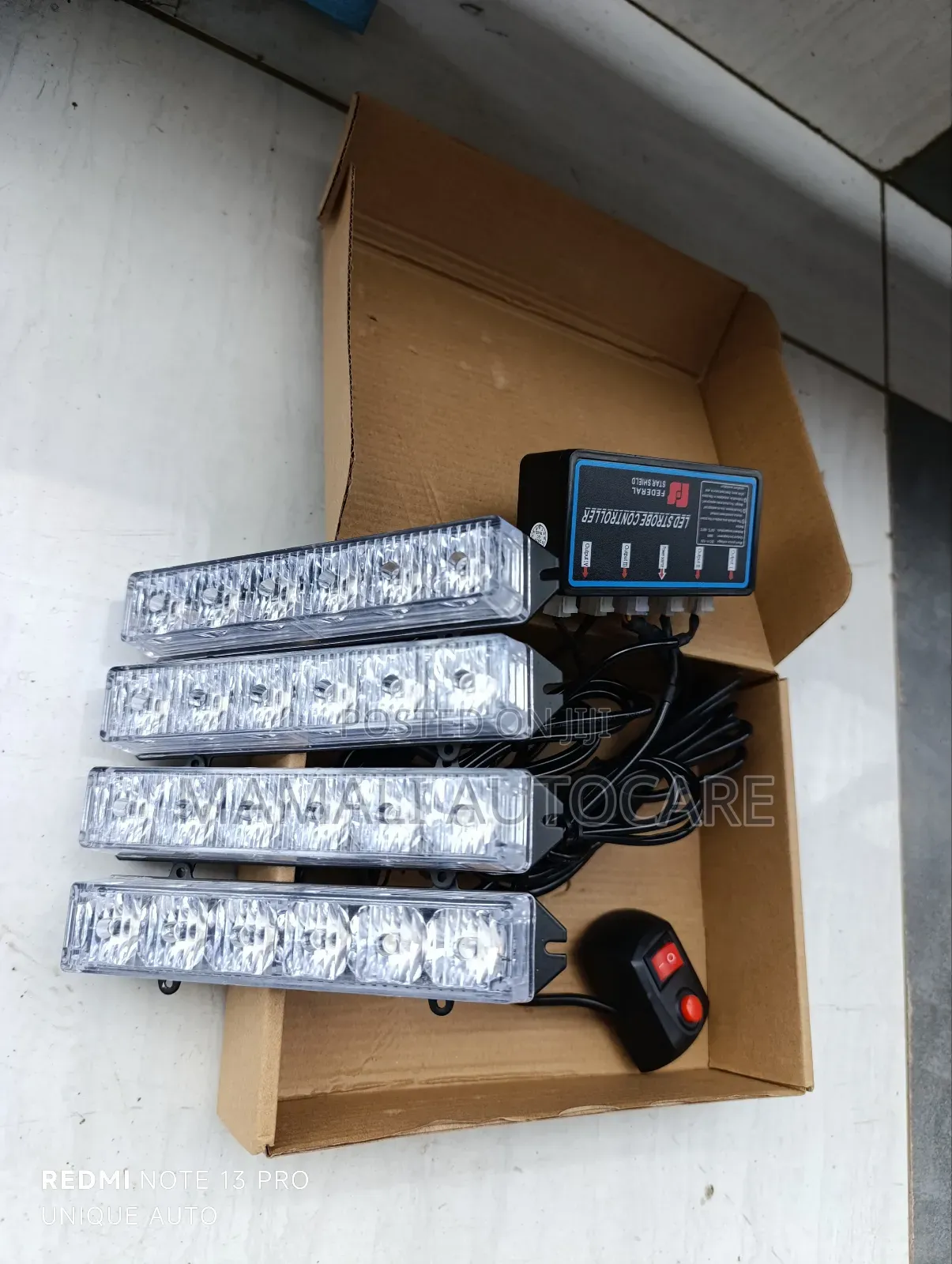 Vip Led Grill Lights Red Blue Universal Car Front Upgrade