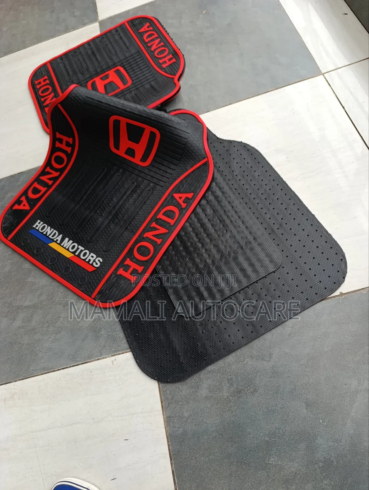 All-Weather Honda Branded Rubber Car Floor Mat Universal Fit