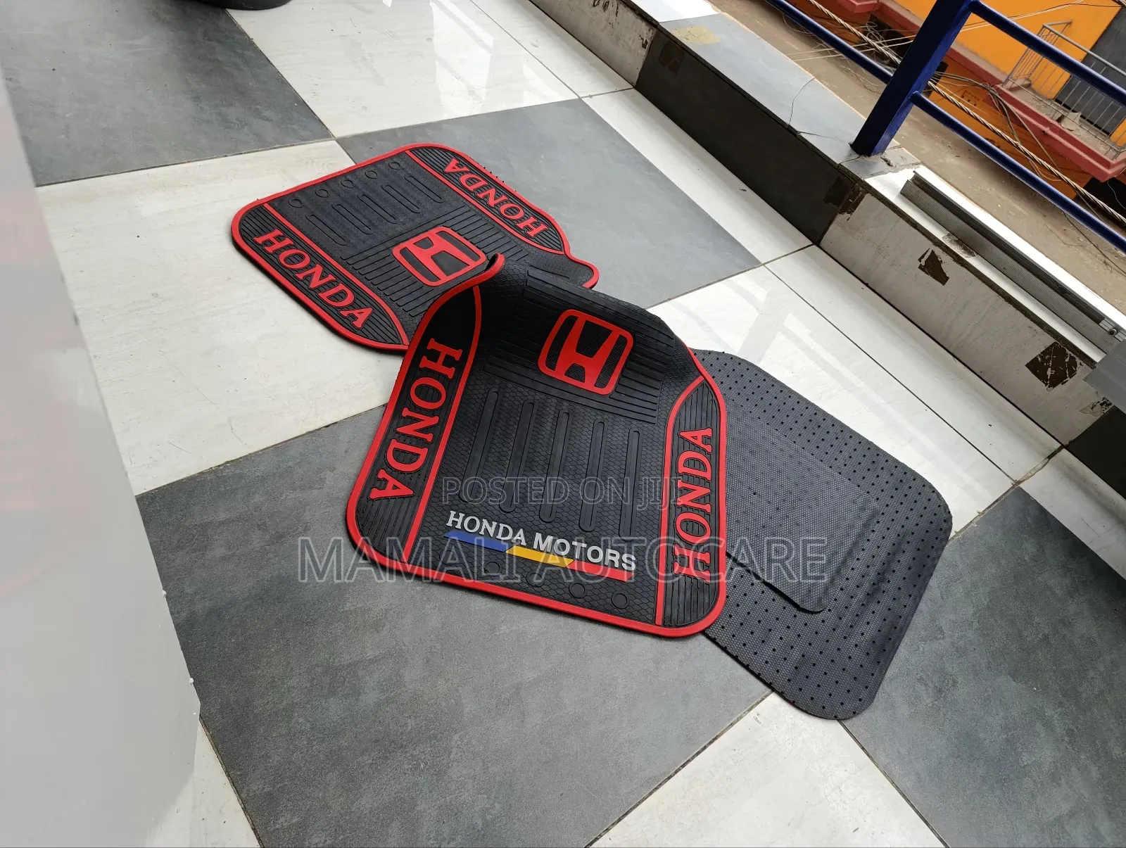 Honda Branded Rubber Car Floor Mat Premium Protective Set