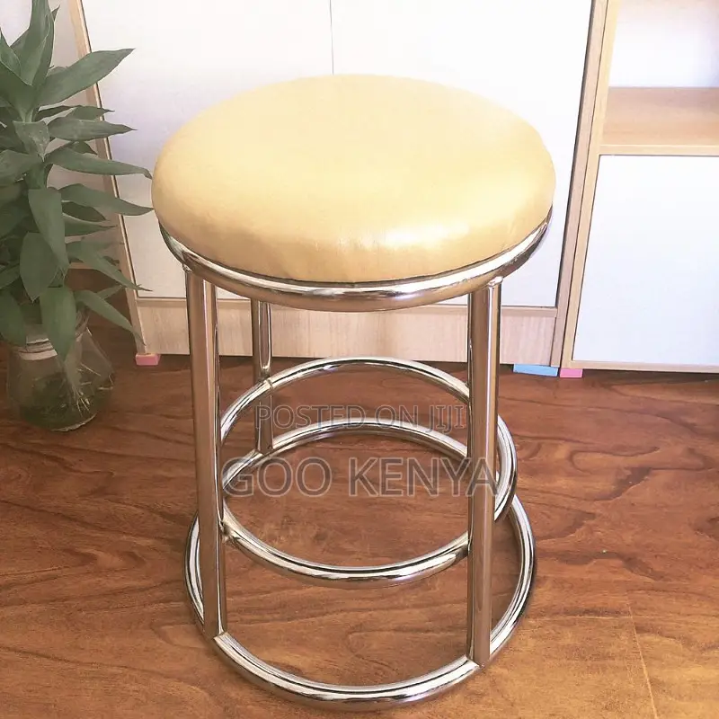 Bar Stool; Modern Titanium European Round Stool