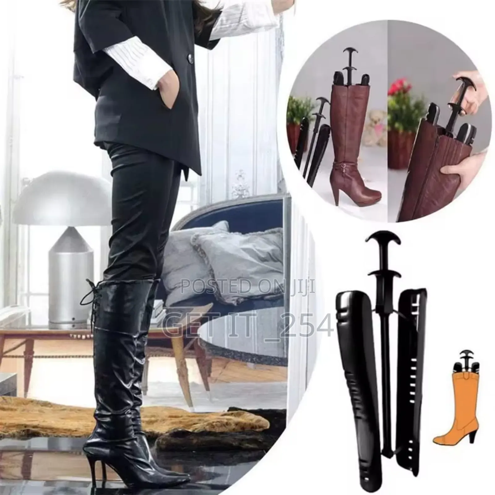 Boot Stand Holder With Handle* 
▪ Designed To Expand And Conform